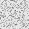 Printed Cotton SKATE White / Black